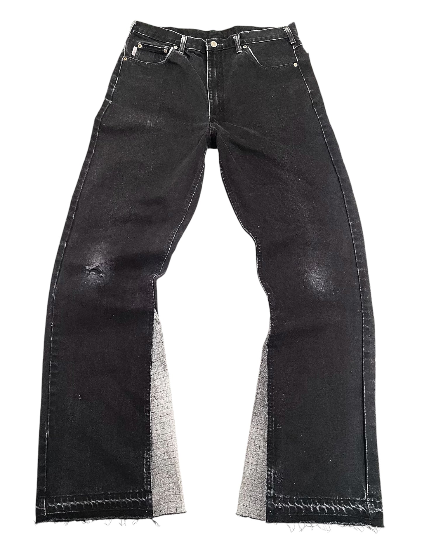Grid Stitch Denim