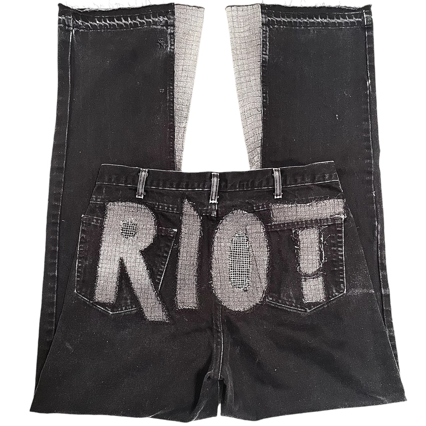 Grid Stitch Denim