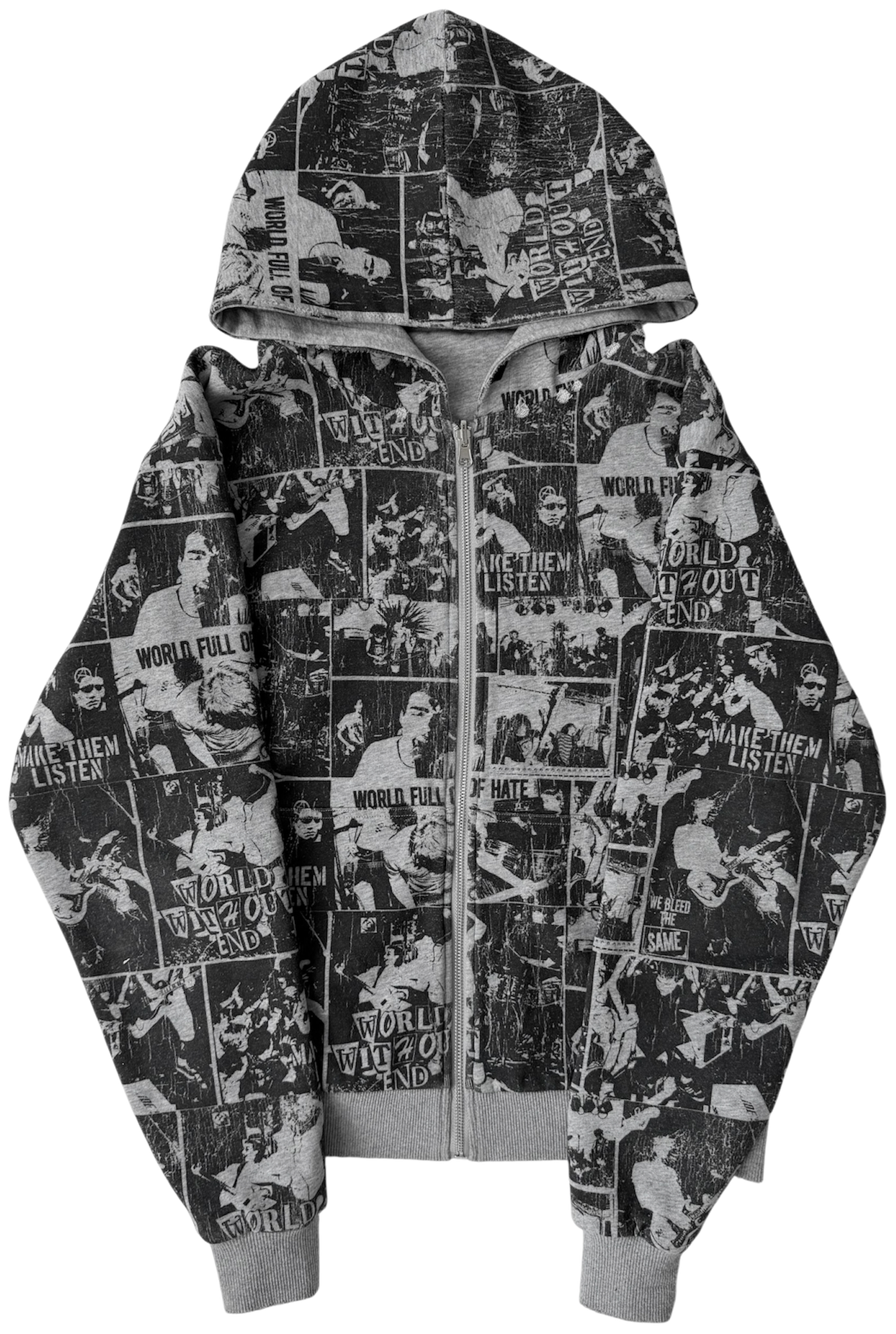 Duality” Reversible Zip up Hoodie