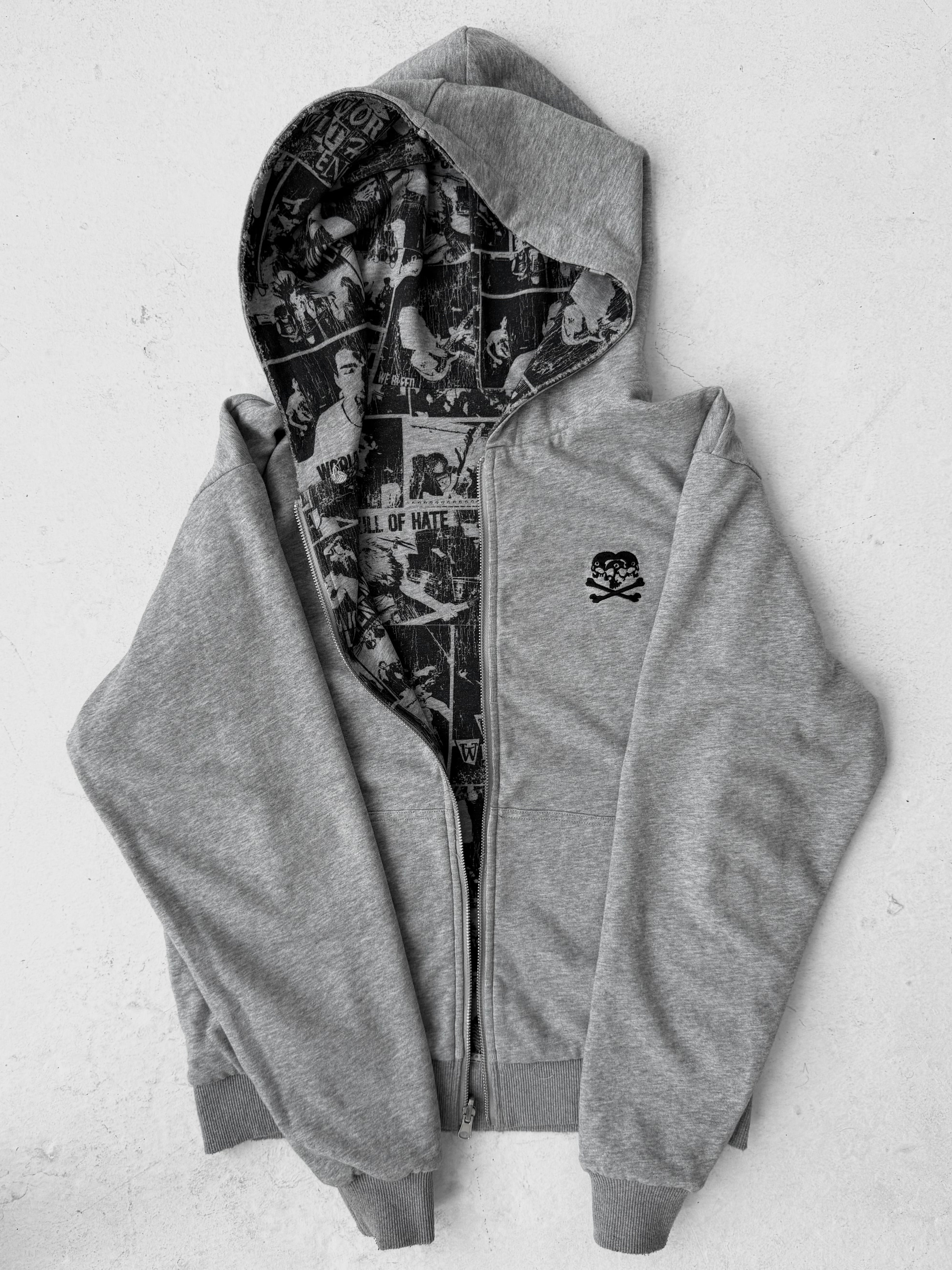 Duality” Reversible Zip up Hoodie