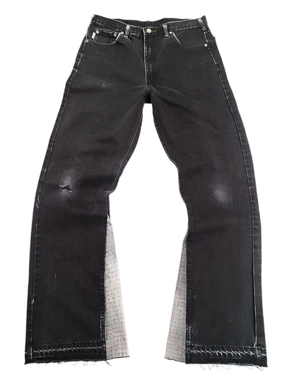 Grid Stitch Denim